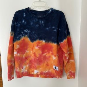 Calvin Klein Women’s Tie Dye Sweatshirt, Size Small, by Calvin Klein Jeans